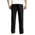 thumbnail image 4 of Pisexur Sweatpants for Men High-end Fabric Work Pants for Men Solid Color Drawstring Elastic Waistband Straight Leg Pants Black,M, 4 of 8