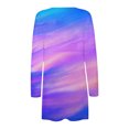 thumbnail image 3 of XZNGL Open Front Cardigan for Women Long Gradient Printed Coat Fashion Long Sleeve Pocket Cardigan Long Cardigan Sweaters for Women Sweaters for Women Cardigan Open Front, 3 of 7