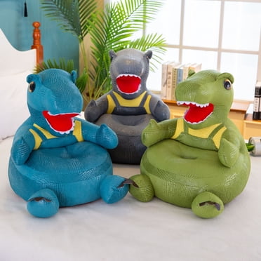 Lubelski Children Sofa Seat Soft Cloth Case Removable & Washable Cartoon Dinosaur Animal Sofa Plush Chair Protective Case