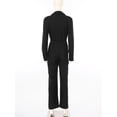 thumbnail image 4 of Yhong Womens Long Sleeve Coverall Mechanic Uniform Workwear Boiler Suit Overalls Loose Fit Jumpsuit Rompers Black XXL, 4 of 7