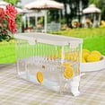 thumbnail image 4 of Yhmxh Rangement de Cuisine Organisateur de Cuisine Distributeur de Boissons pour Réfrigérateur Pichet Froid pour Frigo 3,5 L Transparent Étanche Contenant de Rangement pour Boissons avec Robinet et Couvercle Seau à Boisson pour Jus Glacés, 4 of 8