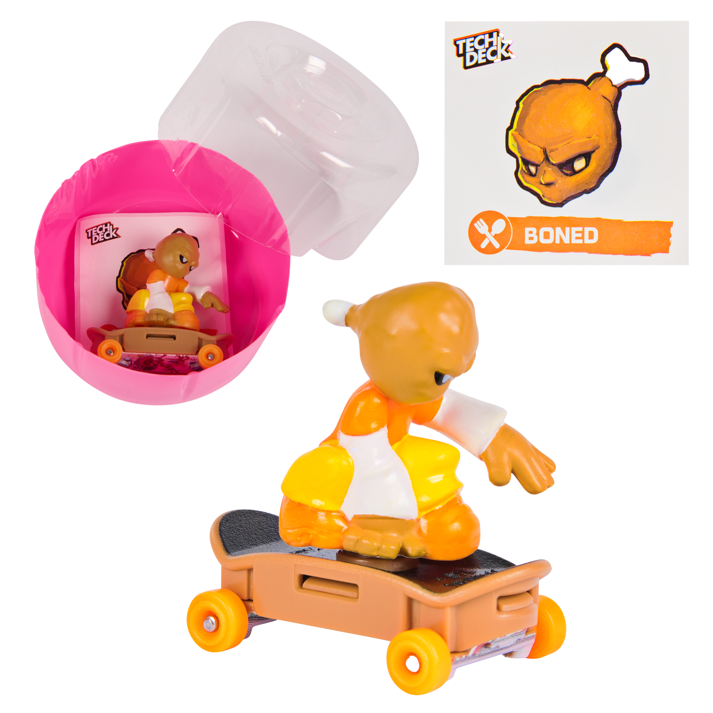 Tech Deck, Free Riders, Pack de 1 jouet surprise, fingerboard et jouet à manipuler mystère, jouets et coffrets de skateboard pour enfants, figurines à collectionner, à partir de 6 ans