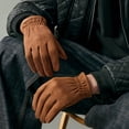 thumbnail image 4 of Men's Winter Outdoor Riding Suede Gloves Windproof Thickened Warm Lined Cold Weather Hand, 4 of 7