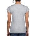 thumbnail image 5 of Gildan Womens Soft V Neck T-Shirt, 5 of 5