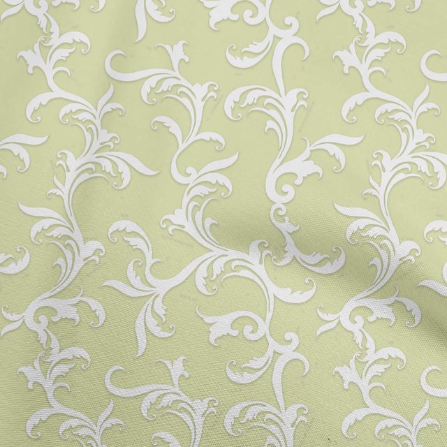 oneOone Silk Tabby Lime Fabric Asian Baroque Craft Projects Decor Fabric Printed By The Yard 42 Inch Wide