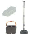 thumbnail image 1 of TopLLC Spin Mop and Bucket with Wringer Set, Support Self Separation Sewage and Clean Water, Telescopic Stainless-Steel Mop Cleaning Bucket Mop for Floors Kitchen on Clearance, 1 of 9