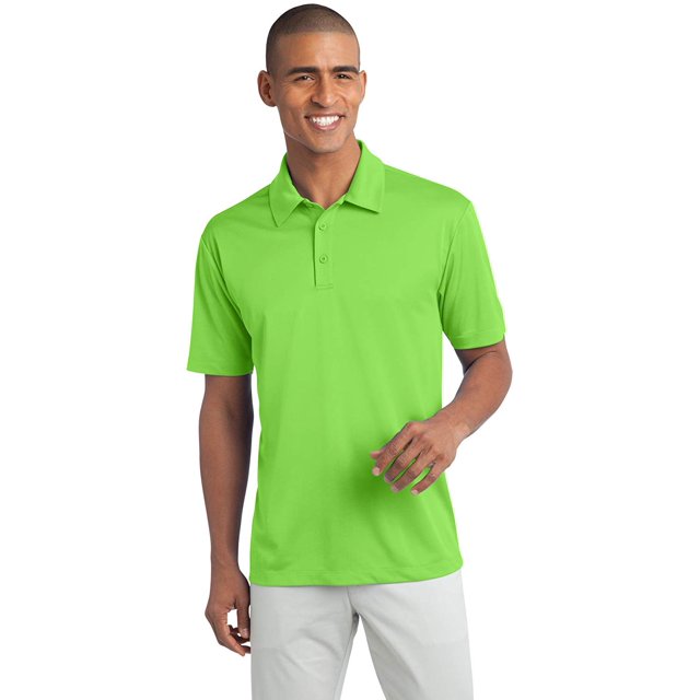 Port Authority Silk Touch Performance Polo, Lime, Small
