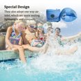 thumbnail image 3 of Dalazy 2 Pieces Inflatable Swimming Rings Safety Arm Bands Self-taught Tube Armlets Adult Pool Accessories Training Equipment Blue, 3 of 6