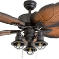 thumbnail image 4 of Prominence Home 50759-01 Ocean Crest Ceiling Fan (3 Speed Remote), 52", Mocha, Tropical Bronze, 4 of 4
