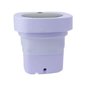 Laveuse portable, 6.5L pliable Mini laveuse, petite laveuse pour les sous-vêtements de bébé Chaussettes, lave-linge automatique et lave-vaisselle avec tube d'eau