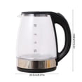 thumbnail image 2 of Kieccall Electric Kettles Borosilicate Glass Fast Boiling Pots for Home Kitchen Office Hot Water for Tea and Coffee, 2 of 6