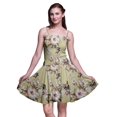 thumbnail image 1 of Bimba Robe Soleil Mini à Taille Smockée pour Femmes, Imprimée, Tenue de Fête d'Été pour les Vacances - Xxx-Grand, 1 of 5