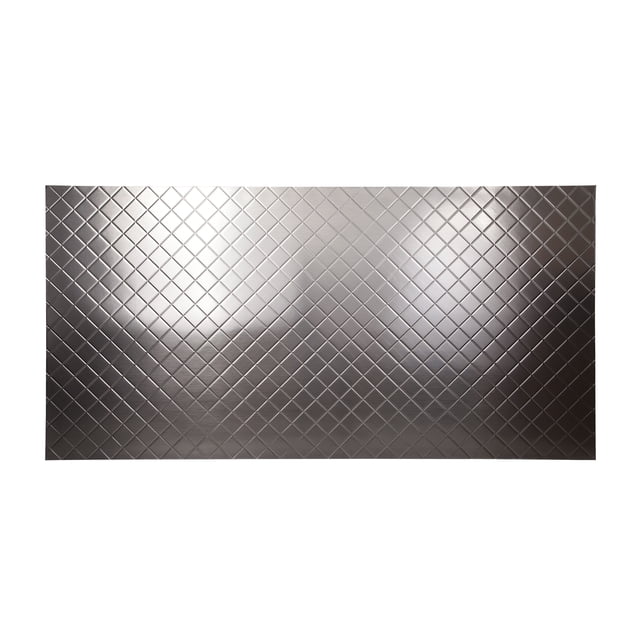 Fasade Quilted Brushed Nickel Wall Panel 4' x 8'