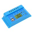 thumbnail image 4 of Solar  Controller PWM LCD Display Parameter Adjustable 2 USB Solar  Regulator Blue 12V 24V   for   Various  Types of  Batteries, 4 of 8