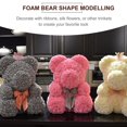 thumbnail image 2 of CUITING 10pcs Styrofoam Bear Shape Foam Heart DIY Craft Mold for Wedding Party Decor, 2 of 5