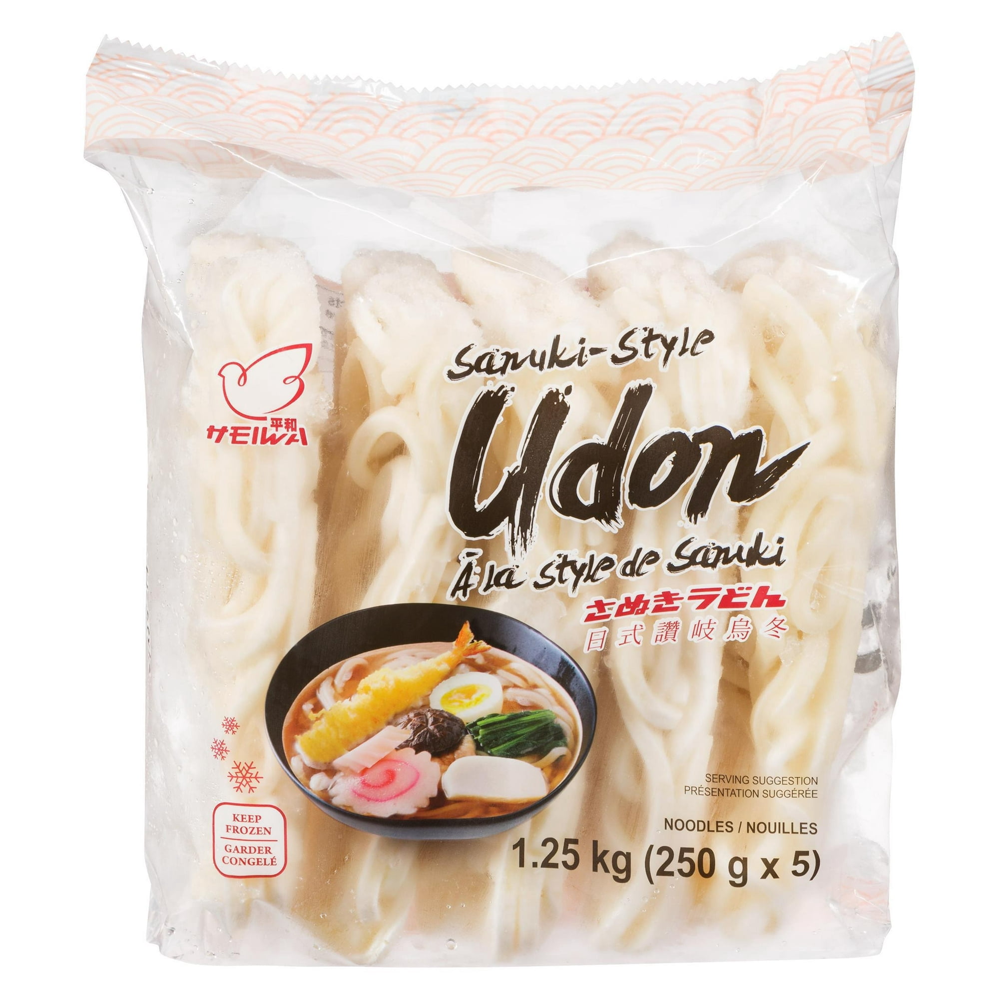 Heiwa Frozen Sanuki Style Udon, Net Weight (250 g x 5)