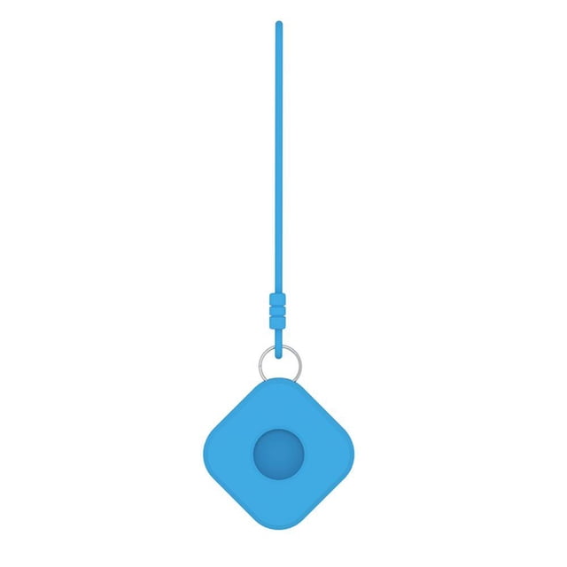 MesaSe Étui Protecteur Carré pour AirTag, Convient aux Appareils Anti-Perte, Étui de Protection pour Traqueur d'Airtags, Sangle de Main en Silicone Souple avec 9 Couleurs