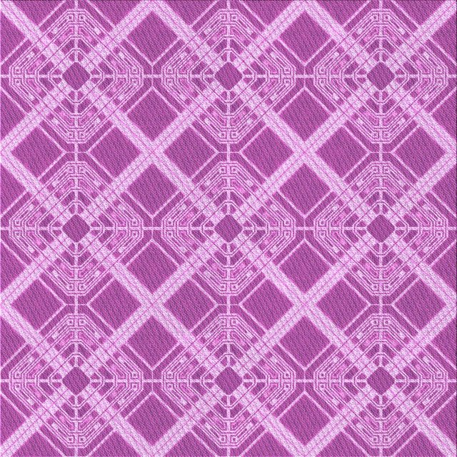 Ahgly Tapis d'Intérieur Lavable en Machine Carré Violet Transitionnel, 7 Pieds Carré