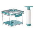 thumbnail image 2 of Oleegame 2PC Produce Storage Qianha Mall Vacuum Seal Containers Food Fresh %26 Container For Vacuum Seal Vacuum Container With Handhe Green, 2 of 6