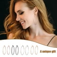 thumbnail image 3 of 1 Paire de Boucles d'Oreilles Créoles Bijoux pour Femmes Style Simple Exquis Pendentifs Oreilles Rondes Gouttes d'Oreilles Accessoire de Mode Décors d'Oreilles pour Déco Doré 5 cm, 3 of 8