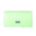 thumbnail image 2 of Accordion File Folder with Bill Clips 13 Pocket A6 Mini Organizer Plastic Transparent for Receipts Coupons Home Office Document Storage Hzhnb | Plastic, Green, 2 of 9