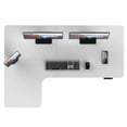 thumbnail image 4 of MotionGrey - Ergo2 Pro Bureau Debout Électrique Réglable en Forme de L Gauche avec Paramètres de Mémoire - Dessus Blanc 63"x43 Pouces Cadre Blanc - Bureau Ergonomique pour la Maison et le Bureau, 4 of 13