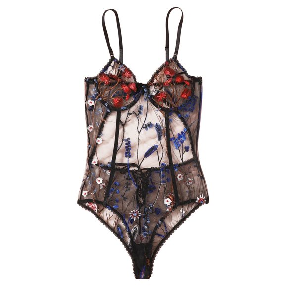 Vente de Liquidation 2025 sous-Vêtements Intimes Nouvelles Femmes Lingerie en Dentelle sous-Vêtements Teddy Justaucorps Combinaison Tenue de Nuit Broderie