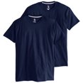 thumbnail image 2 of Hanes T-Shirt à Manches Courtes Col Rond X-Temp pour Hommes, Lot de 2, 3TG, Marine, 2 of 2