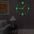 thumbnail image 2 of Large Wall Clocks Large Decorative Luminous Wall Clock Stickers, Diy Glowing Frameless Hanging Watches, Diy Sticker Wall Clocks for Kitchen, Bathroom, Home Decoration , Digital Luminous, 2 of 5