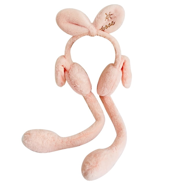 Cache-oreilles Chaud d'Hiver Brodé, Peluche, Cache-Oreilles Maison pour Enfants, Mignon Cache-Oreilles en Peluche pour Fille