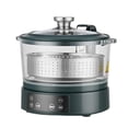 thumbnail image 1 of FLKWOP Low Carb Rice Cooker Low Sugar Digital Steamer, Intelligent Lifting Sugar Removal Rice Cooker, with Stainless Steel Steamer Tray, Touch Control, Automatic Drain Rice Steamer, 3 L, 1 of 8