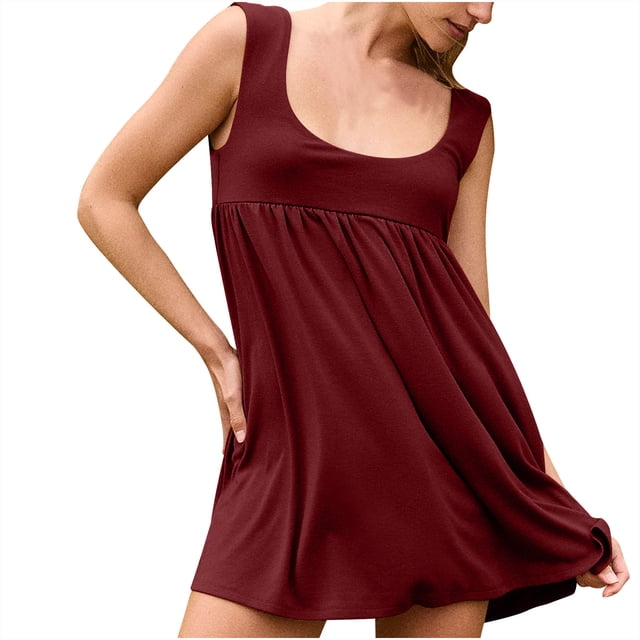 FcBaudy Robe à Manches Courtes Col en V Hauteur Genou, Robes d'Été pour Femmes, Robes pour Femmes Nouvelle Robe à Pois Col Printemps/été Manches Courtes Robe Longueur Genou Robe pour Femmes