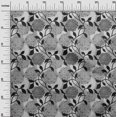 thumbnail image 3 of oneOone Coton Popeline Gris Tissu Floral Rétro Robe Tissu Tissu Imprimé par la Cour 56 Pouces de Large, 3 of 5