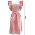 thumbnail image 3 of CSChome Tablier de Cuisine Style Japonais – Sangle Réglable Sans Manches Double Poches Dentelle Tablier de Cuisine, 3 of 7
