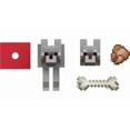 thumbnail image 2 of Minecraft-Loup-Figurine 14 cm à collectionner avec accessoires, 2 of 5
