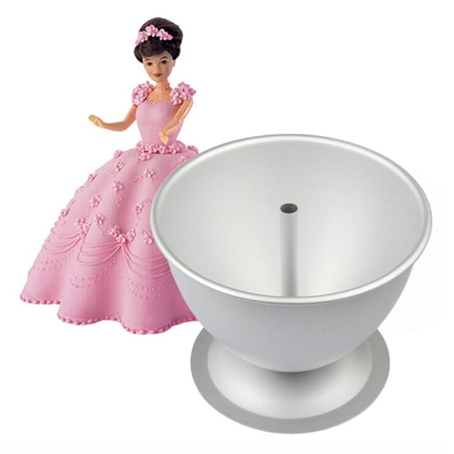 Moule à Gâteau Poupée Princesse 8 Pouces Décoratif Demi-Cercle Robe Poupée Moule à Gâteau Moule à Pâtisserie