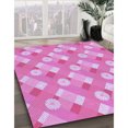 thumbnail image 3 of Ahgly Tapis Rectangulaire Lavable en Machine Intérieur Transitionnel Violet Violet, 5 Pieds x 7 Pieds, 3 of 7