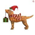 thumbnail image 1 of Christmas Decorations Outside Light-Up Animals Dog Deer Santa ClausOutside, 1 of 6