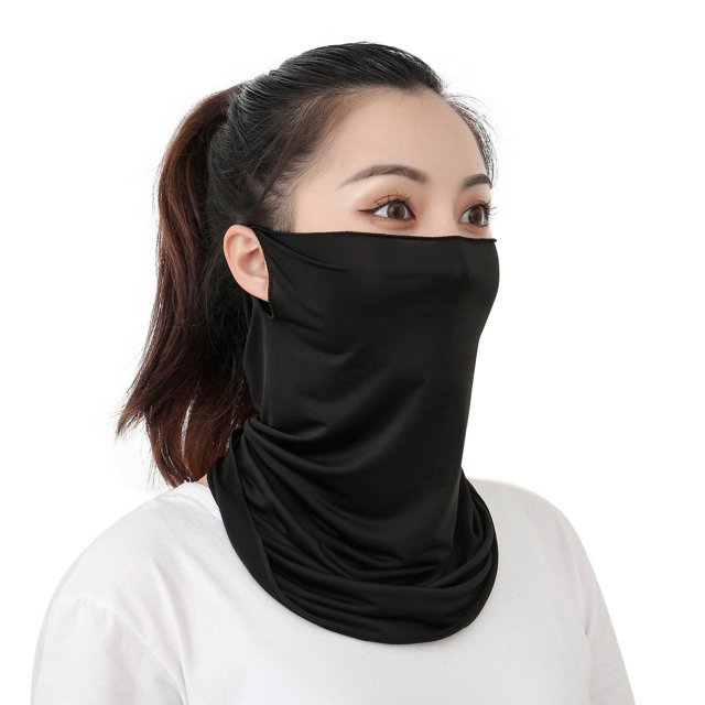 Women Men Scarf Mask Bandana with Ear Loops Sun Protection Outdoors Face Mask