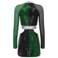thumbnail image 4 of Jhaoyu Robe Déguisement des Années 60 pour Femmes, Mini Robe à Sequins Scintillants, Tenues de Spectacle, Vert m, 4 of 5