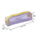 thumbnail image 3 of Roiihwy Candies Colored Pen Pencil Pouch, Mesh Elliptical Soft Portable Pencil Case, Simple Small Pencil Stationery Bag for Small Toiletry Bag for Purse, Marker Pouch, 3 of 8