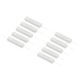 thumbnail image 1 of Unique Bargains 10 Pcs Résistances 5 Ohms, Résistance Ciment Céramique 10W Kit de Résistance Ciment de Puissance Tolérance 5 % pour Adaptateurs d'Alimentation Audio, 1 of 4