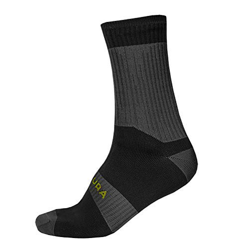 Endura Chaussettes de Cyclisme Imperméables Hummvee II Noires, Grandes