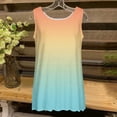 thumbnail image 4 of UPPADA Camisoles d'Été pour Femmes Col Rond Coupe Ample T-Shirts Décontractés Mode Sans Manches Vêtements de Plage Ourlet Fluide Chandails à Enfiler Hauts Plage Boho Vêtements Magasinage en Ligne Jaune,TTG, 4 of 5