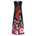 thumbnail image 4 of Robes d'Été pour Femmes 2023 Maxi Robe Longue Décontractée pour Femme avec Poche Imprimé Floral Sans Manches Robe Maxi Robes de Cocktail pour Invitée de Mariage en Liquidation, 4 of 9