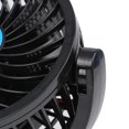 thumbnail image 4 of Unique Bargains Noir DC 12V 3W Double Tête Réglable Ventilateur de Refroidissement Automobile, 4 of 6
