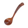 thumbnail image 1 of Long Handle Spoon, Glossy Edges Multifunctional Wooden Spoon Scratch Resistant With Hanging Hole For Food Stirring Type 1, 1 of 8