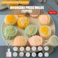 thumbnail image 4 of Labymos Mooncake Press Molds Mid-Autumn Festival Pastry Tool Fodant Gift Decor DIY Flower Patterns Mooncake, 4 of 8