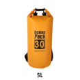 thumbnail image 3 of Waterproof Bags Multifunctional Outdoor Backpack Large-Capacity Equipment Foldable Kayak Rafting Bag Pool Beach Sports Orange Yellow 5L Single Shoulder, 3 of 9