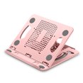 thumbnail image 1 of Maoww Plastic Tablet Phone Stand Ergonomic Collapsible Holder Heat Dissipation Rotation Angle Adjustable Bracket 15kg Weight Loading Pink, 1 of 8